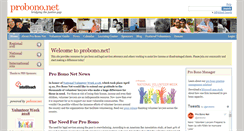 Desktop Screenshot of probono.net