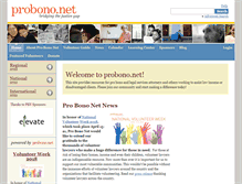 Tablet Screenshot of probono.net