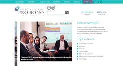 Desktop Screenshot of probono.org.br