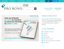 Tablet Screenshot of probono.org.br